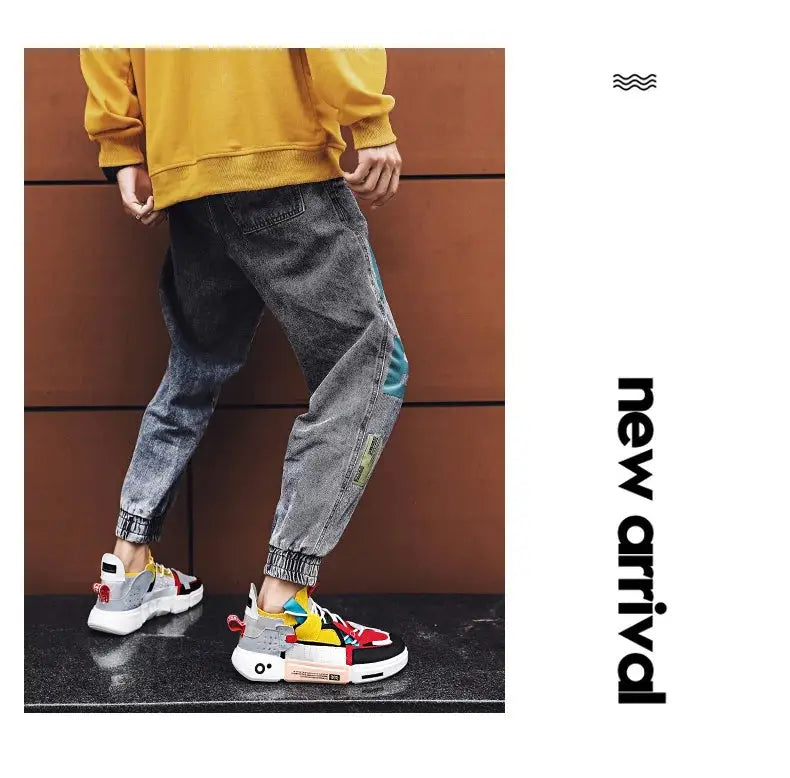 QZHSMY Men’s Summer Sneakers | Breathable Mixed Color Casual Shoes Big Size 46.