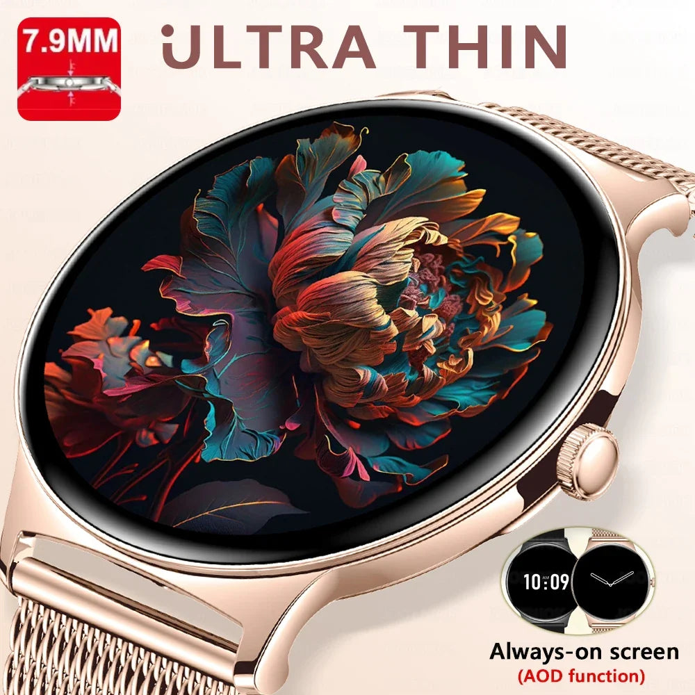 Glamora™ Women’s Ultra Thin Smartwatch – Elegant Fitness & Health Tracker Jooeniok Watch Store