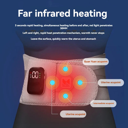 Wireless Heating Vibration Massage Belt – Lumbar Back Support with Steel Plates Bright Starz Store