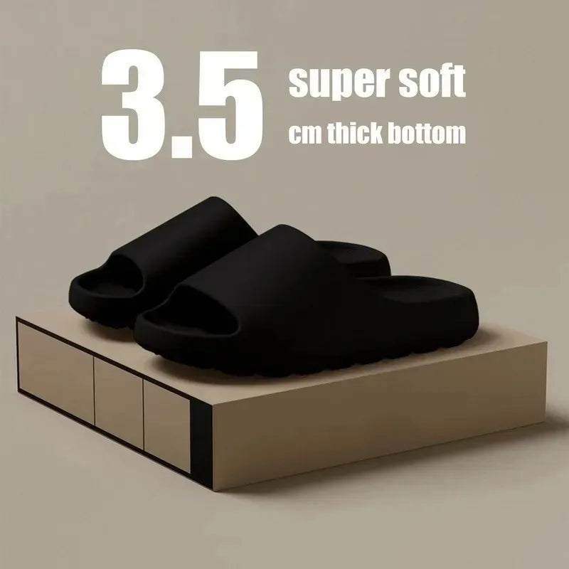 Coconut Slippers Cloud Thick-soled Sandals Summer Fashion Soft Bottom Beach Men Slippers Women's Sandals  EVA Slides Soervimy Shoe Store