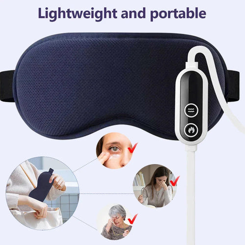 3D Electric Eye Mask – 6-Level Vibration & 3-Level Heated Steam Eye Massager Bright Starz Store
