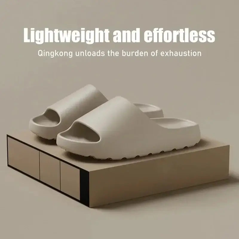 Coconut Slippers Cloud Thick-soled Sandals Summer Fashion Soft Bottom Beach Men Slippers Women's Sandals  EVA Slides Soervimy Shoe Store