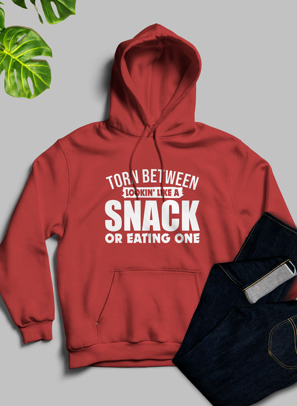 Torn Between Lookin Like A Snack Or Eating One Hoodie DC-Merch Mallow