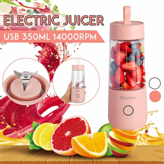 350ml Portable USB Blender | Electric Rechargeable Smoothie & Juice Mixer Bottle - Bright Starz Store