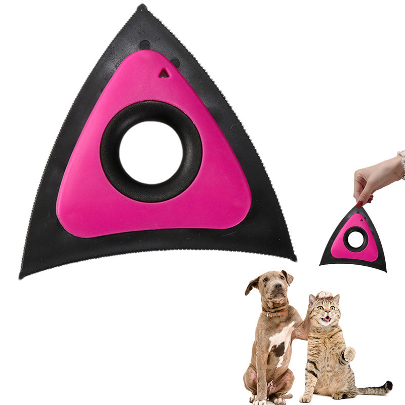 Triangle Electrostatic Pet Hair Cleaner | Dog & Cat Hair Remover Brush for Carpets & Furniture cjdropshipping