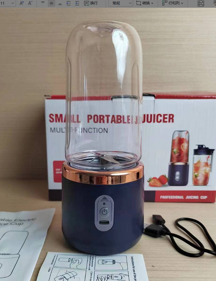 6-Blade Portable Blender | USB Rechargeable Mini Juicer Cup & Smoothie Maker - Bright Starz Store