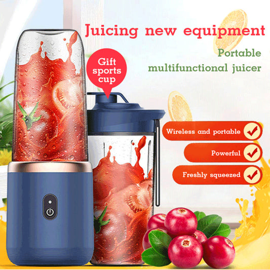 6-Blade Portable Blender | USB Rechargeable Mini Juicer Cup & Smoothie Maker - Bright Starz Store
