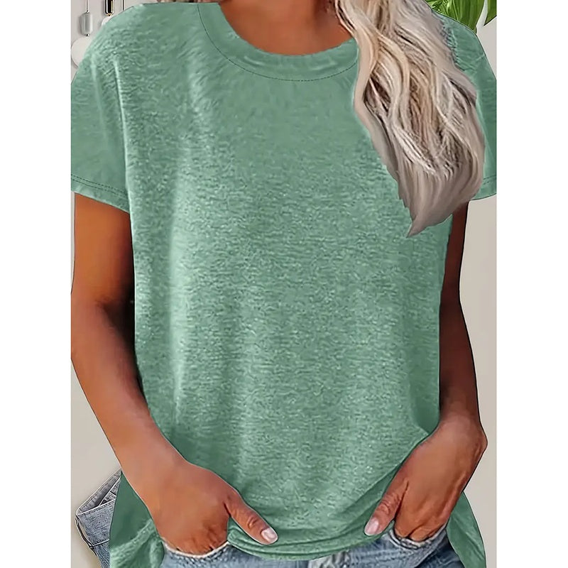 ☀️ 3-Pack Women’s Summer T-Shirts – Basic Casual Short Sleeve Loose Fit Tops 2025 Trend.