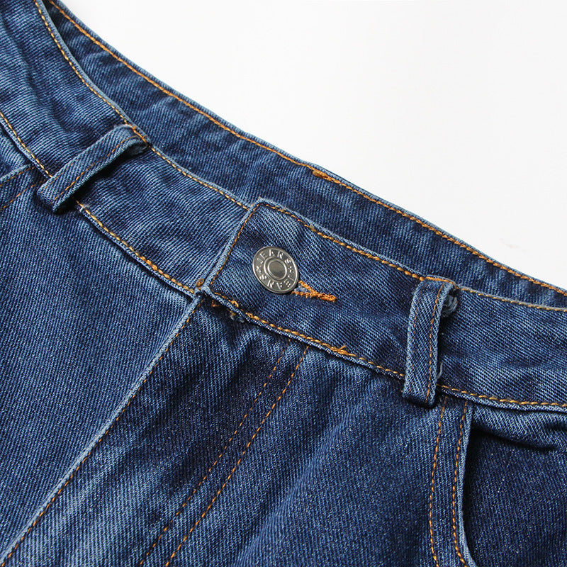 Women’s Baggy Wide Leg Jeans – High-Waist Casual Loose Denim Pants cjdropshipping