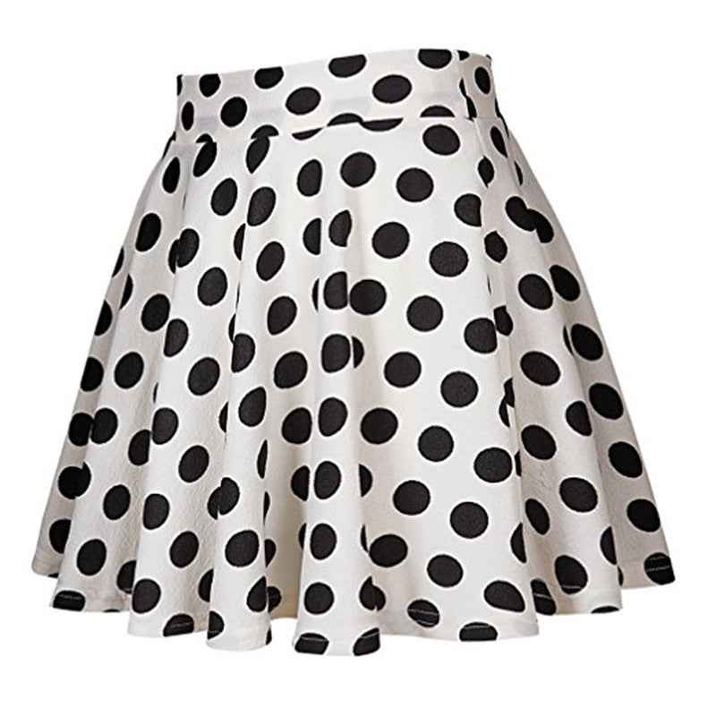 Women’s Summer Polka Dot Mini Skirt – Casual & Flirty High-Waist Skirt.