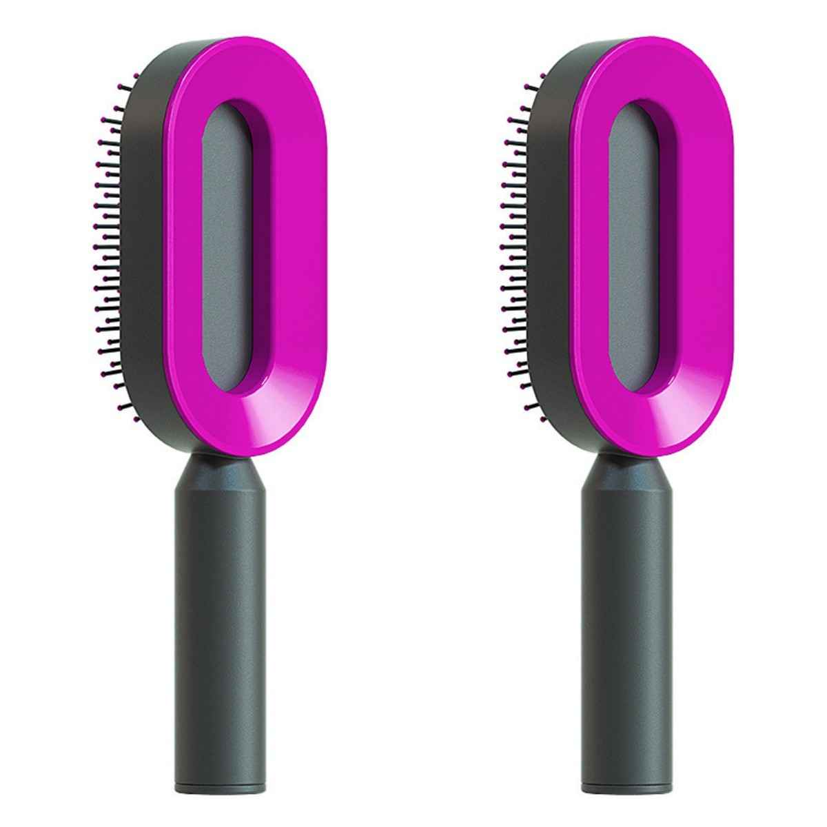 Self-Cleaning Anti-Static Hair Brush – One-Key Airbag Scalp Massager for Women