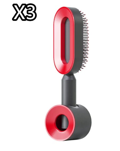 Self-Cleaning Anti-Static Hair Brush – One-Key Airbag Scalp Massager for Women cjdropshipping
