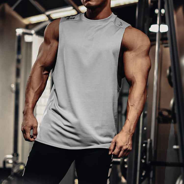 Men?s Quick-Dry Sleeveless Mesh Tank Top ? Loose Fit Summer Sports Undershirt