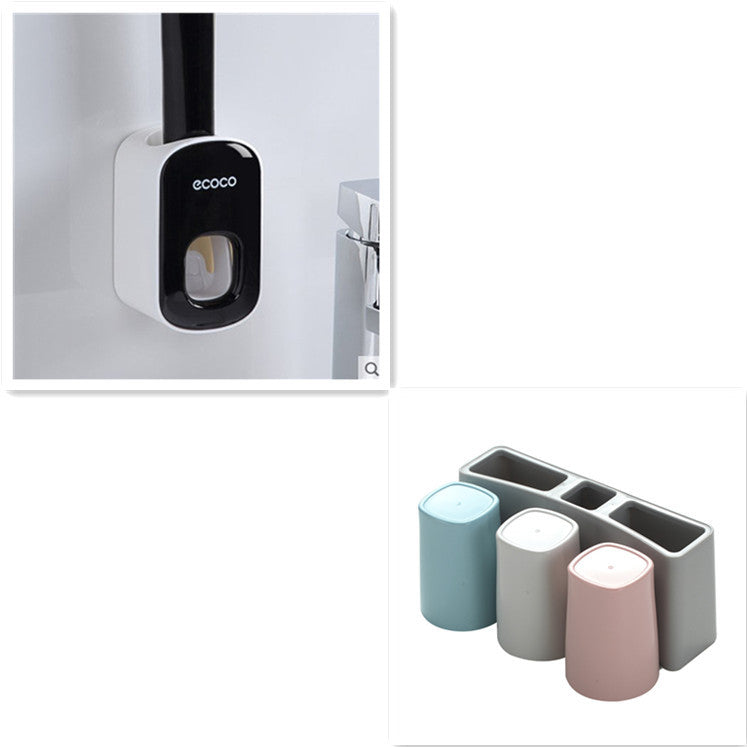 Automatic Toothpaste Dispenser | Wall Mounted Bathroom Accessories Holder Set - Bright Starz Store