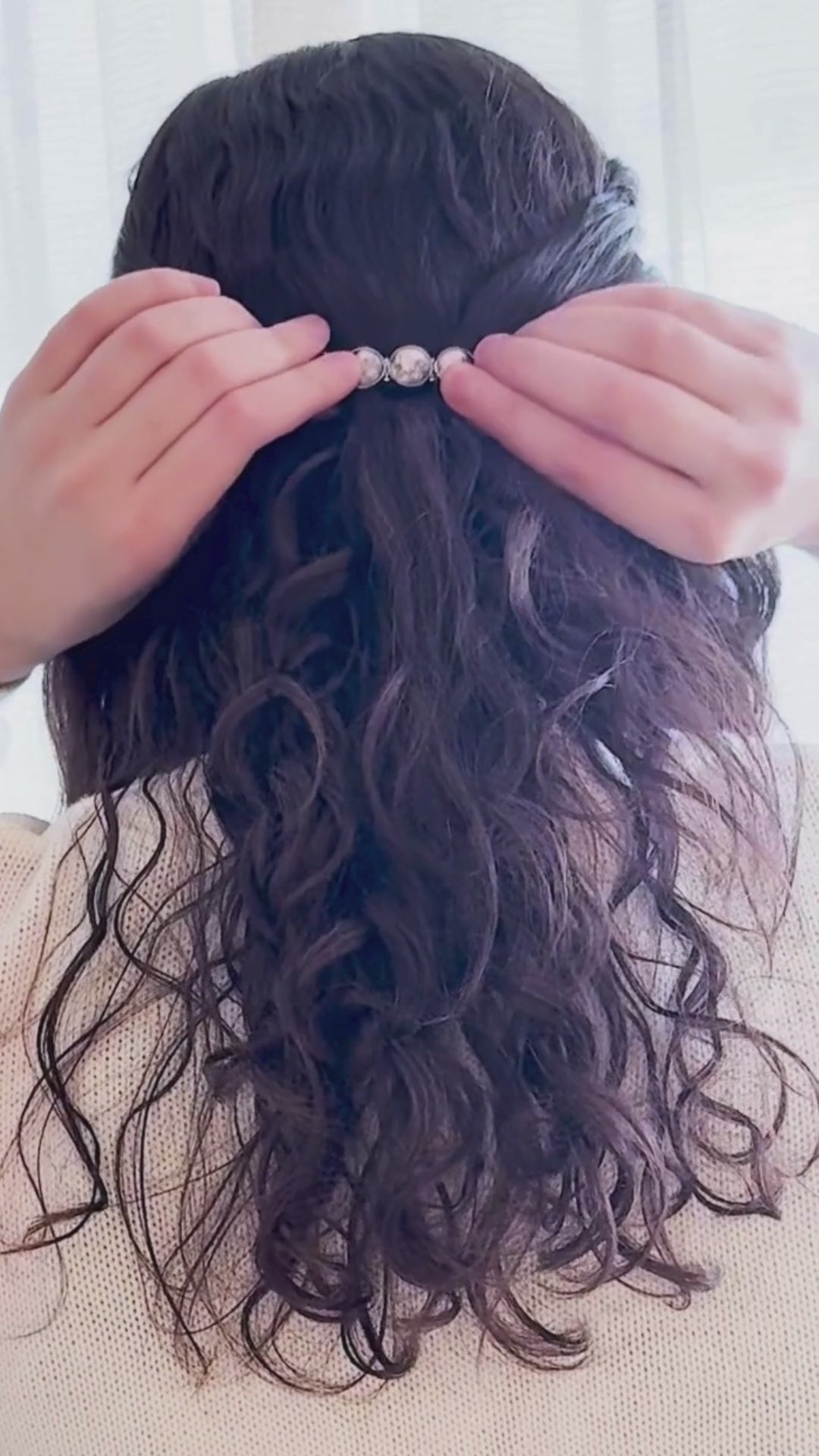 Moon Phase Hair Clip – Stylish Barrette for Women DC-Yugen Handmade