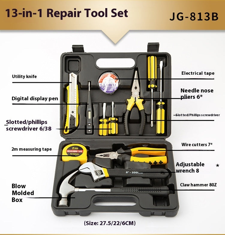 Household Repair Tool Kit | Complete Hardware Tools Set for Home DIY Repairs - Bright Starz Store