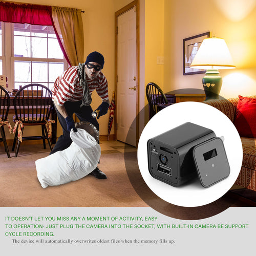 HD 1080P Hidden Camera USB Charger Home Security Bright Starz Store