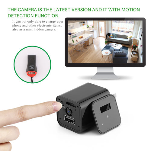 HD 1080P Hidden Camera USB Charger Home Security Bright Starz Store