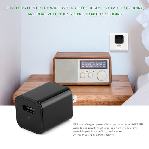 HD 1080P Hidden Camera USB Charger Home Security Bright Starz Store