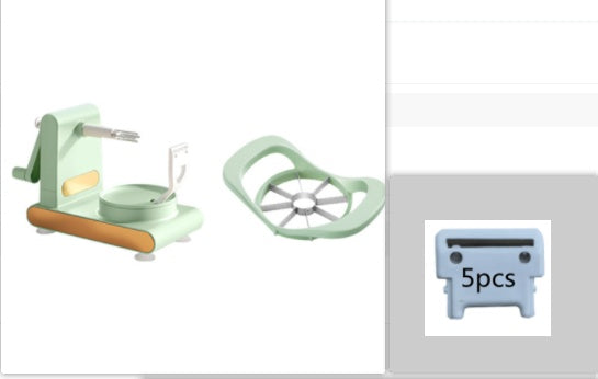 Hand-Cranked Multifunctional Peeler Machine | Vegetable & Fruit Cutter, Slicer & Corer Tool - Bright Starz Store