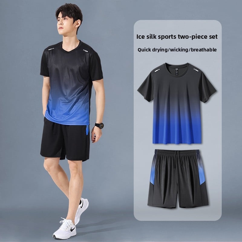 Men’s Summer Quick-Drying Sports Outfit Set cjdropshipping
