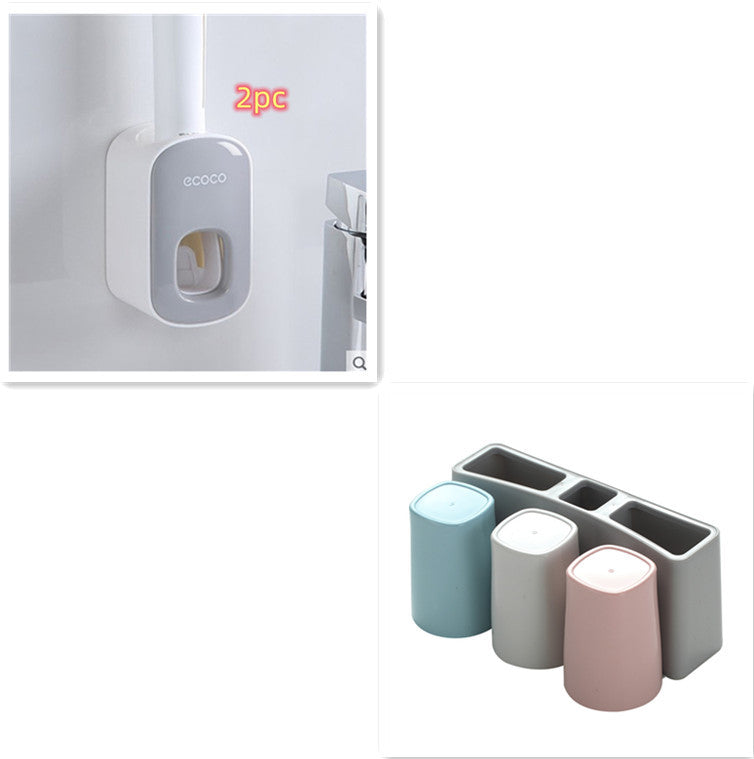 Automatic Toothpaste Dispenser | Wall Mounted Bathroom Accessories Holder Set - Bright Starz Store