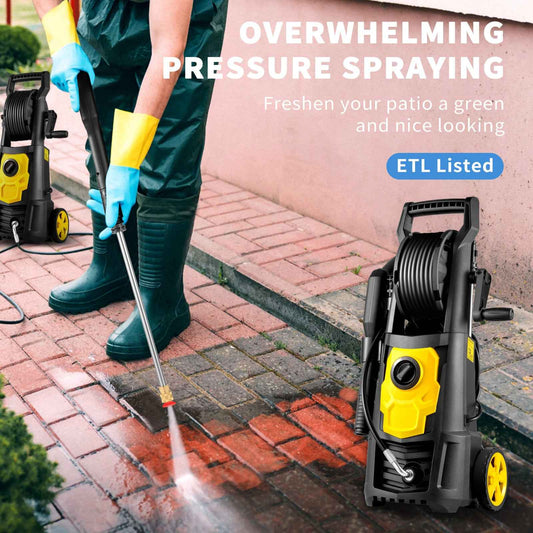 ⚡ VEVOR Electric Pressure Washer – 2000 PSI Max 1.76 GPM Portable Power Washer with Foam Cannon.
