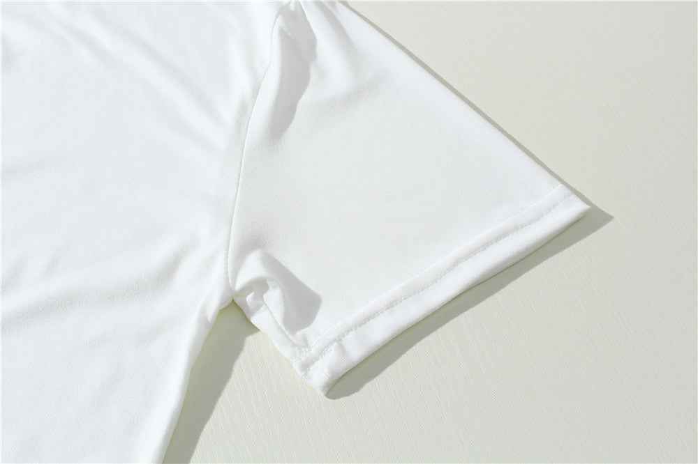 Rabbit Print Short-Sleeved Team Fabric – Cute Animal Pattern Material for Custom Shirts.