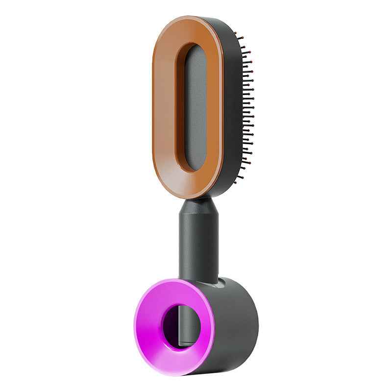 Self-Cleaning Anti-Static Hair Brush – One-Key Airbag Scalp Massager for Women.