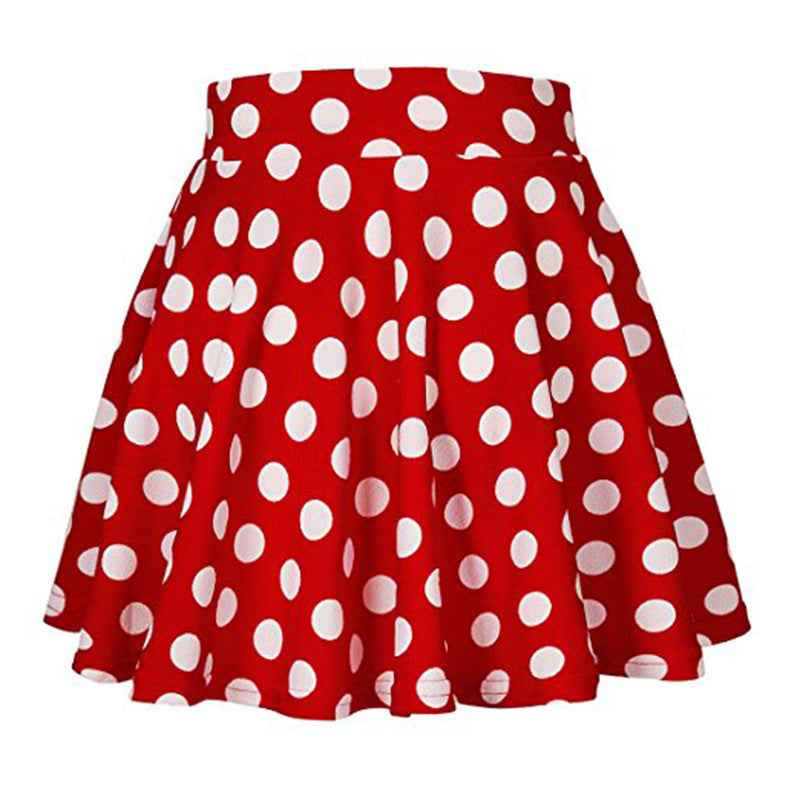 Women’s Summer Polka Dot Mini Skirt – Casual & Flirty High-Waist Skirt.