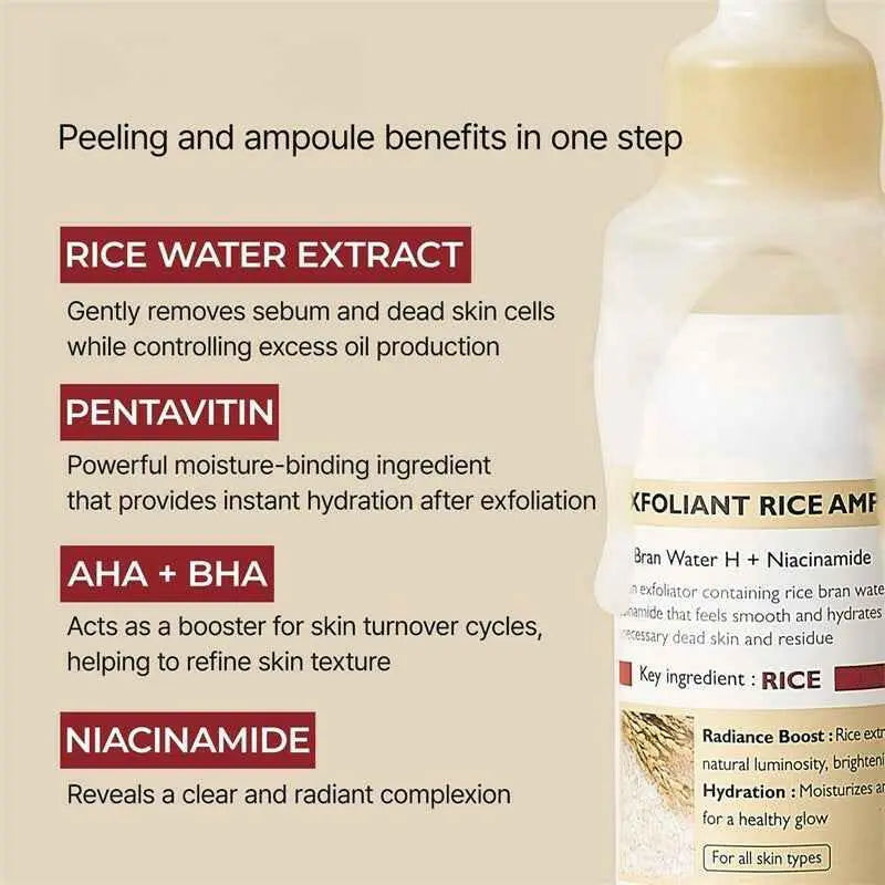 Peel Shot Glow White Rice Peeling Ampoule.