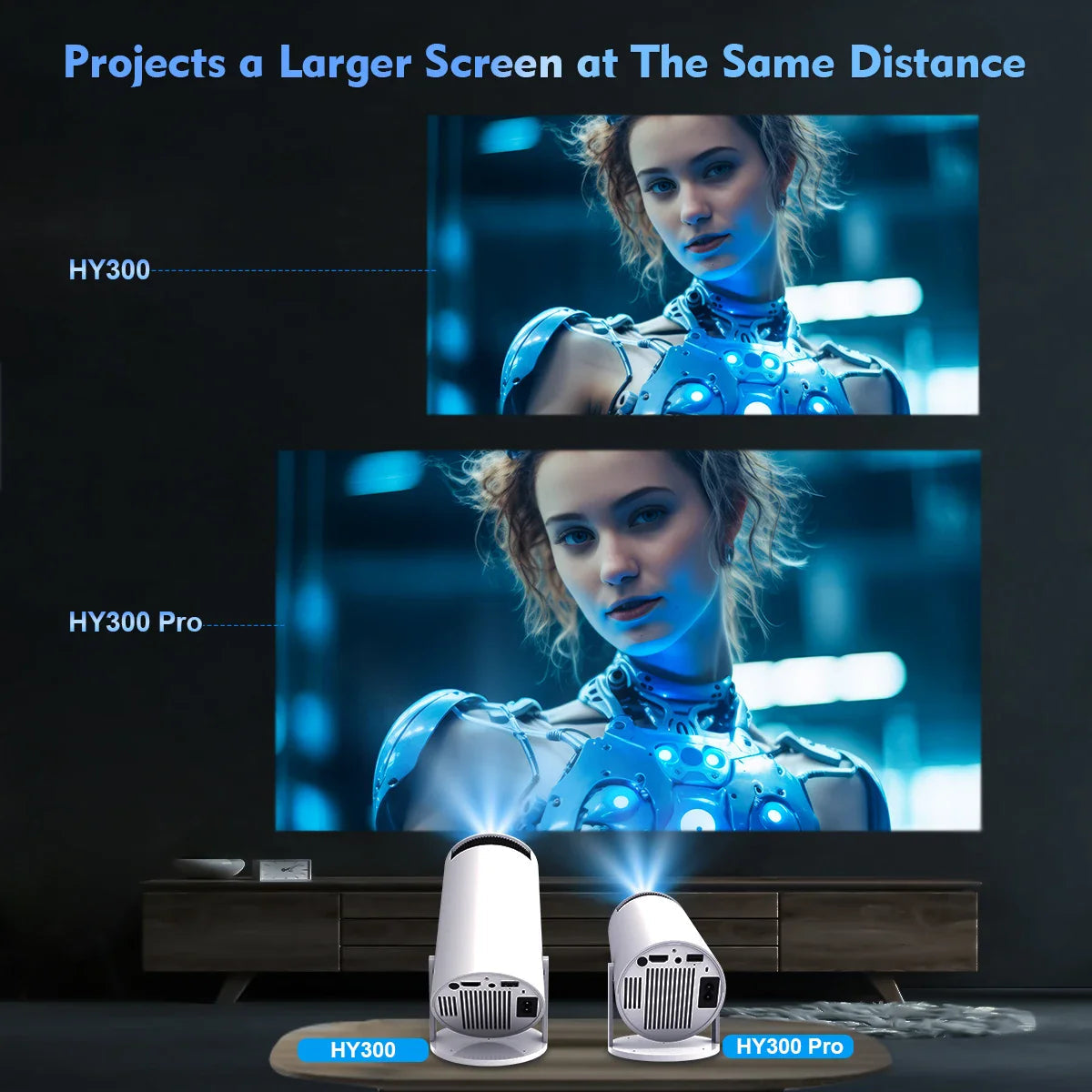 HY300Pro UltraHD Home Cinema Projector – 4K Support, Portable Smart Theater Magcubic Flagship Store Store