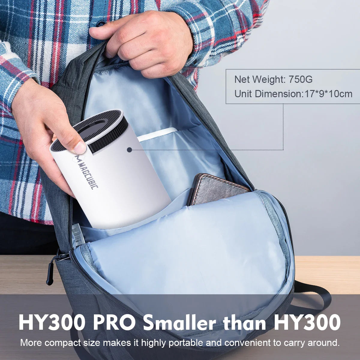HY300Pro UltraHD Home Cinema Projector – 4K Support, Portable Smart Theater Magcubic Flagship Store Store