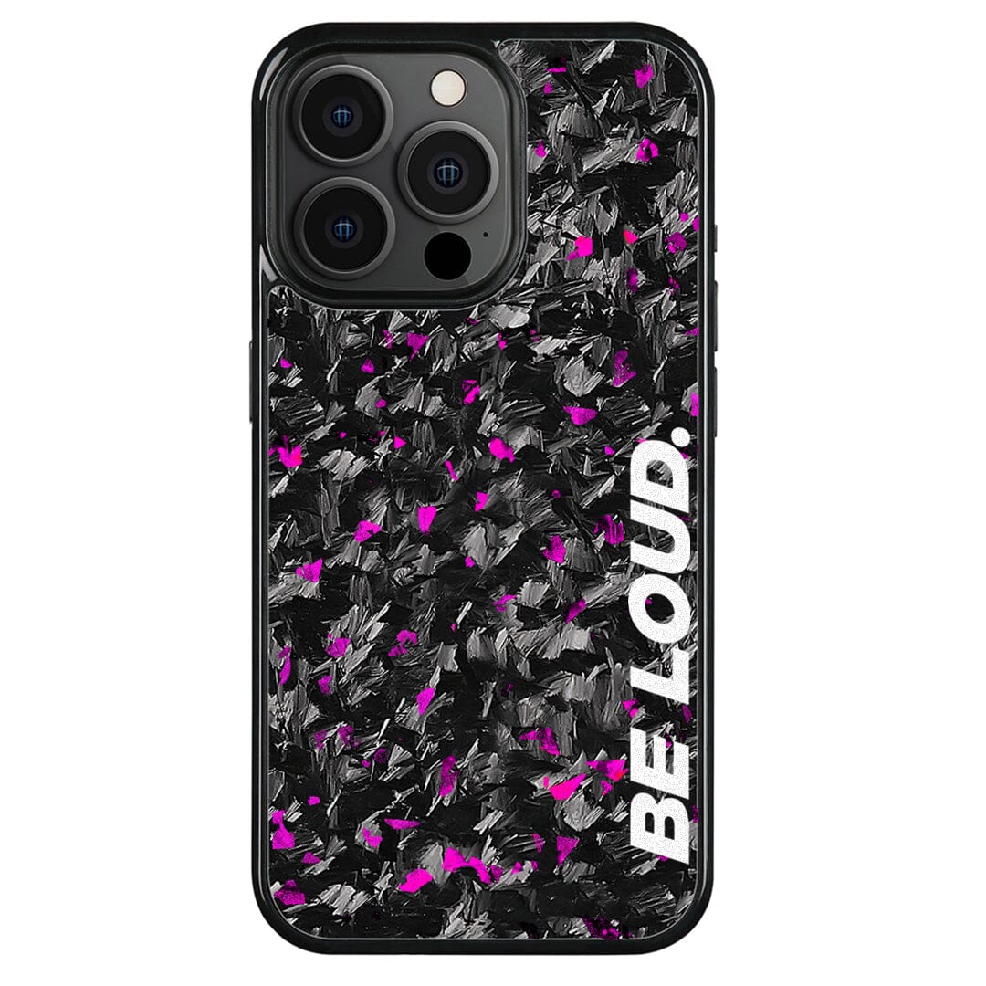 iPhone | Purple Flake Real Forged Carbon Fiber Case | BE LOUD. x SCF DC-Simply Carbon Fiber