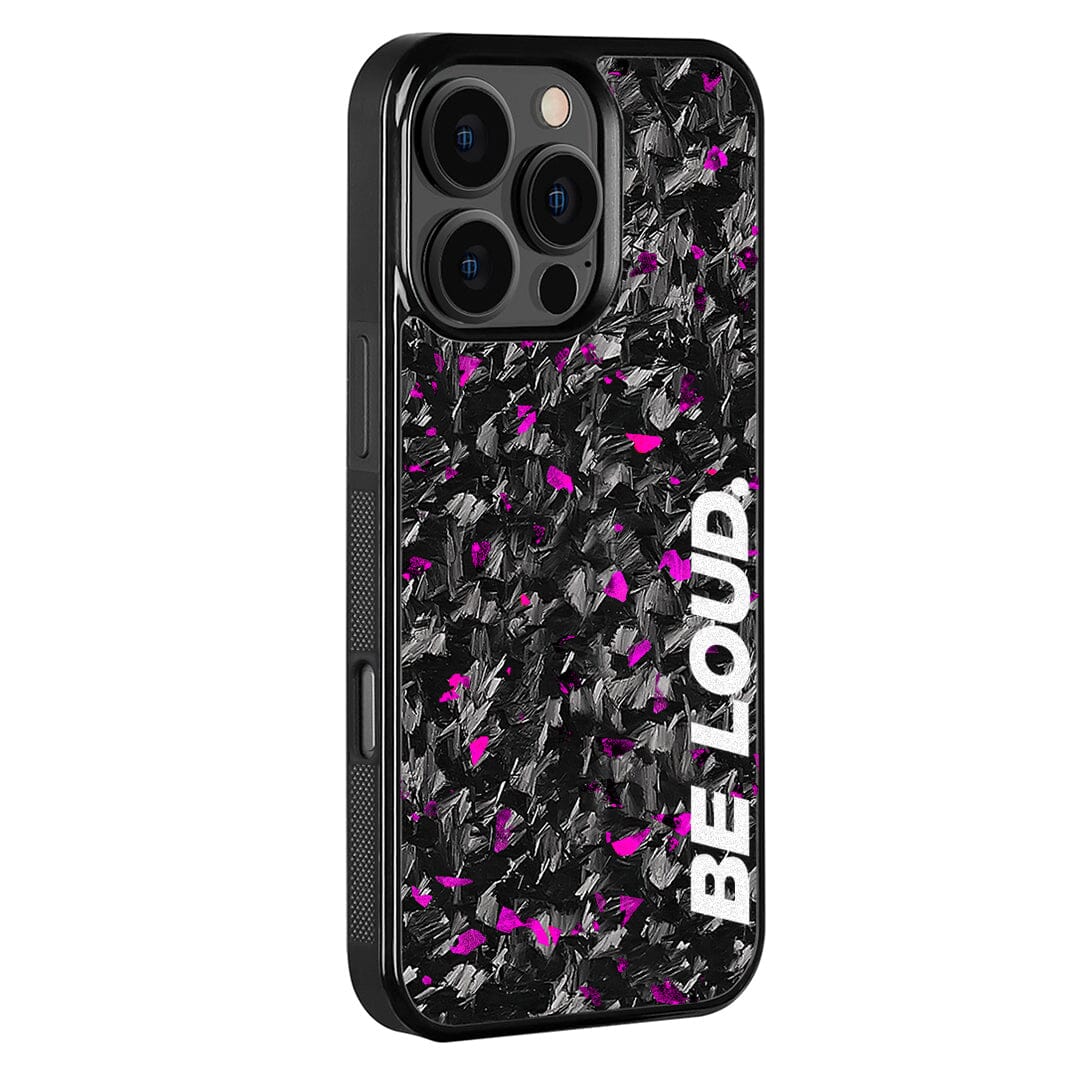 iPhone | Purple Flake Real Forged Carbon Fiber Case | BE LOUD. x SCF DC-Simply Carbon Fiber