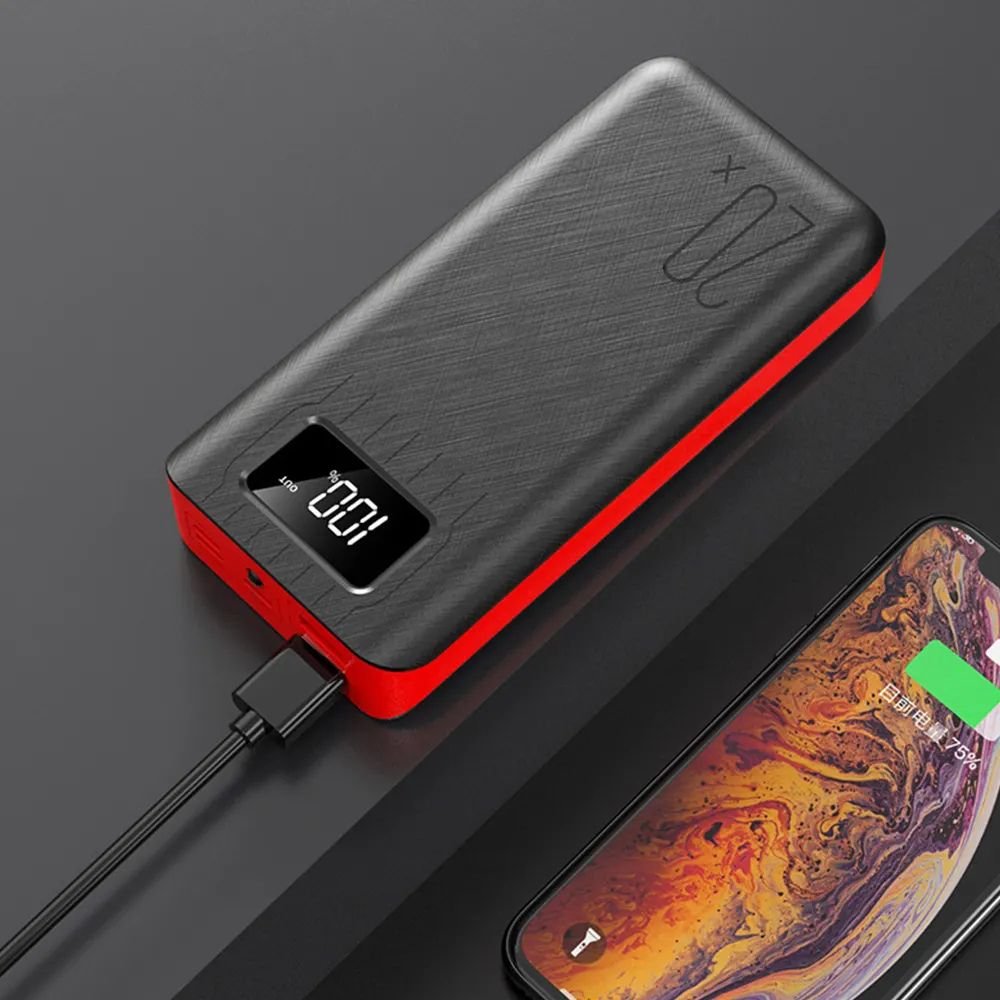20000mAh External Battery Power Bank – Dual USB with LED Flashlight DC-THE CEO