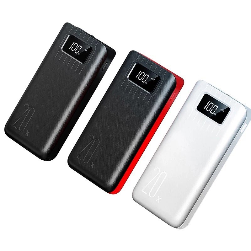 20000mAh External Battery Power Bank – Dual USB with LED Flashlight DC-THE CEO