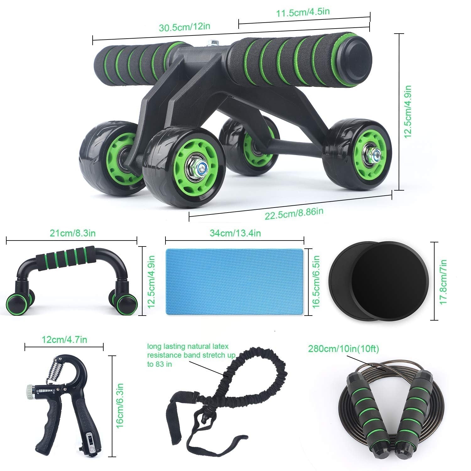 10-in-1 Fitness Kit – Complete Home Workout Equipment Set DC-THE CEO