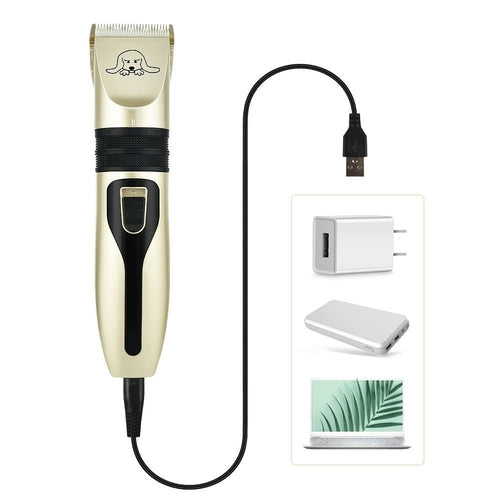 Professional Pet Hair Clipper Set – Low Noise, Rechargeable Dog & Cat Grooming Kit Bright Starz Store